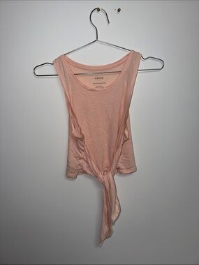 Grana Light Pink Tie-Front Tank